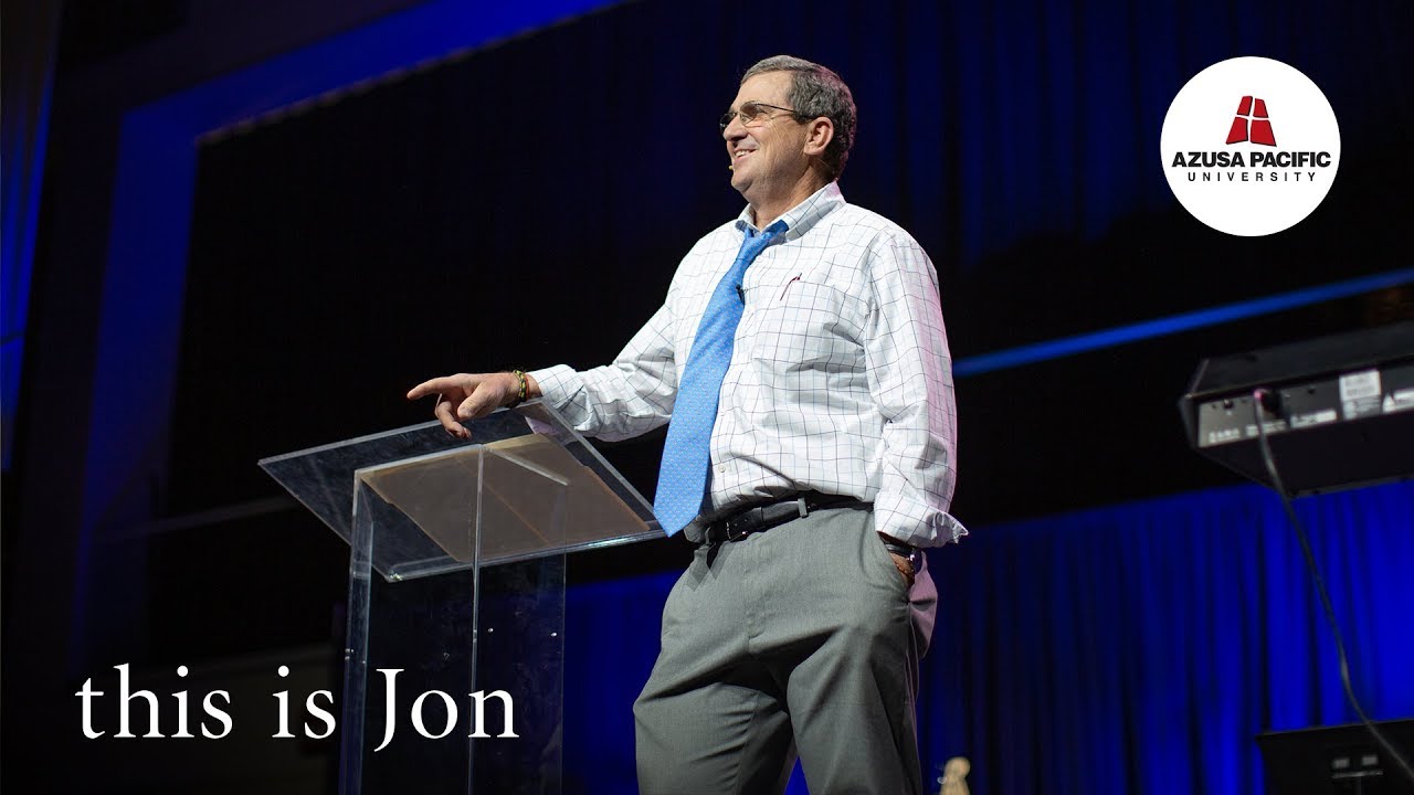 Jon speaking at chapel