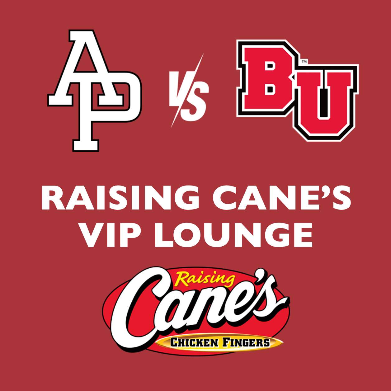 a flyer with APU logo, Biola logo and canes logo