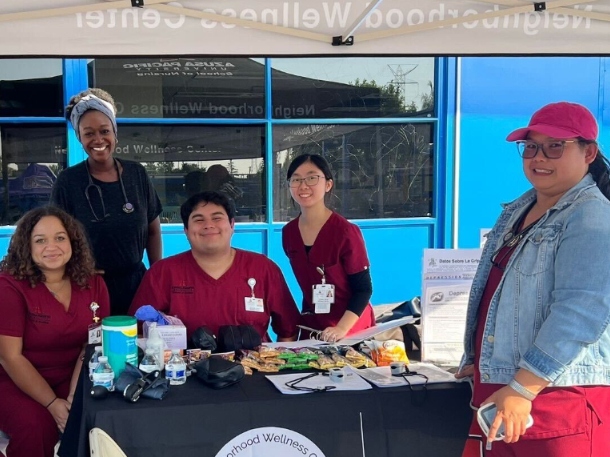 Nurses smiling