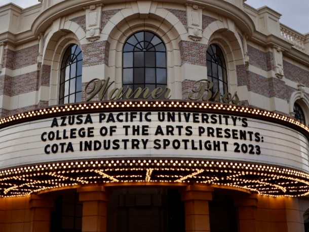 Warner Bros theater that was hosting College of Arts event