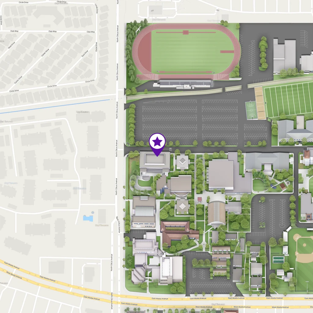 static map of the welcome center location