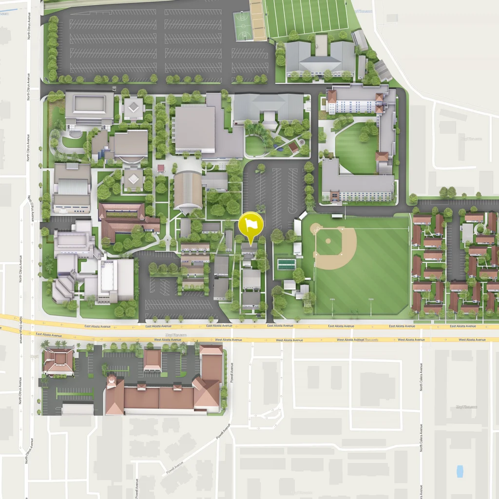 static map of student affair's location
