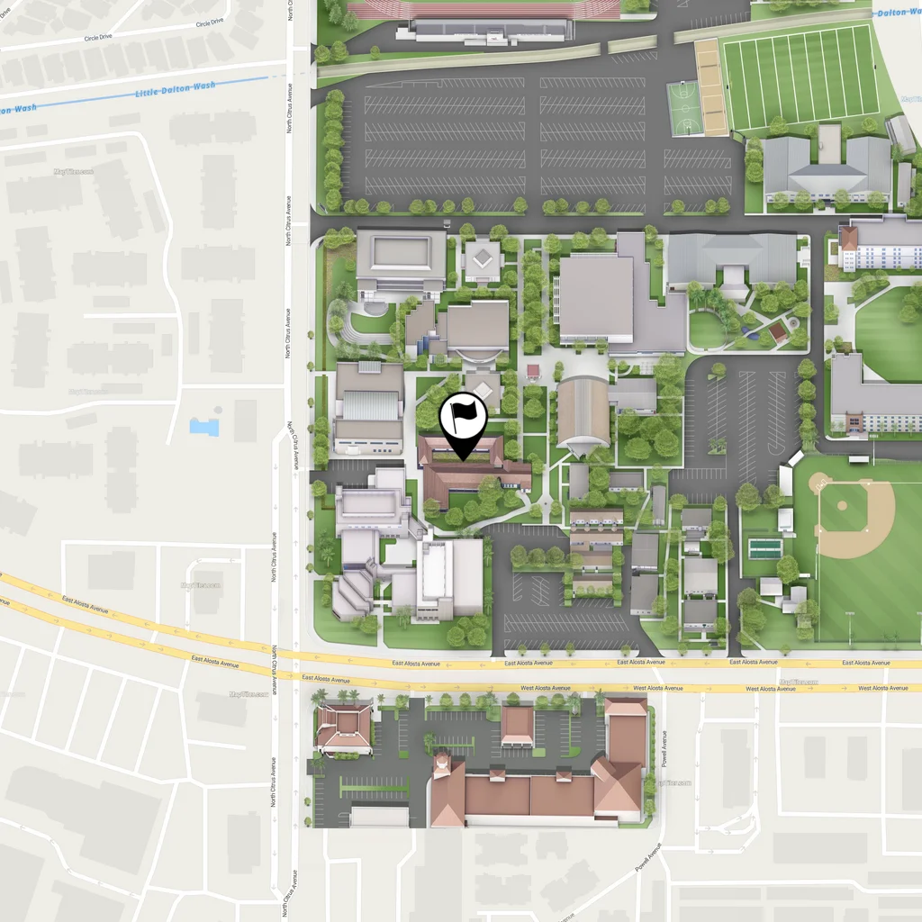 static map of OCS location