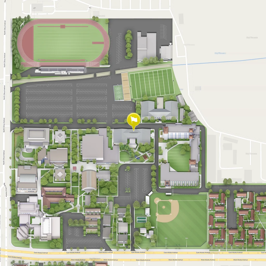 static image of smith hall's location
