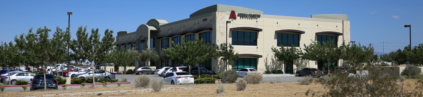 Outside High Desert regional campus building