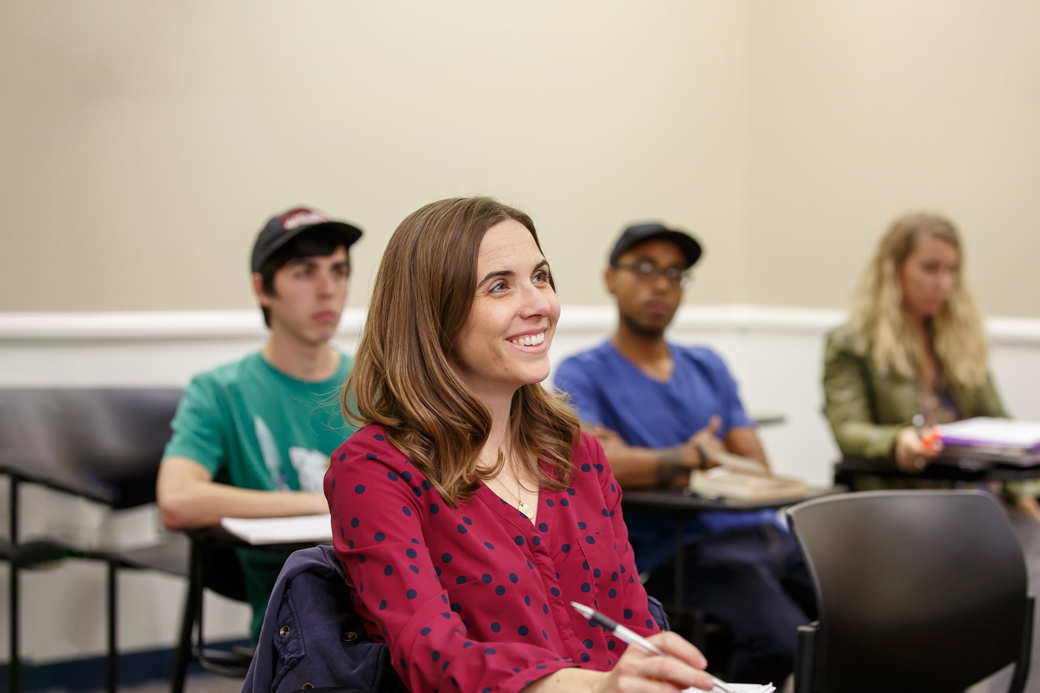 Students in class