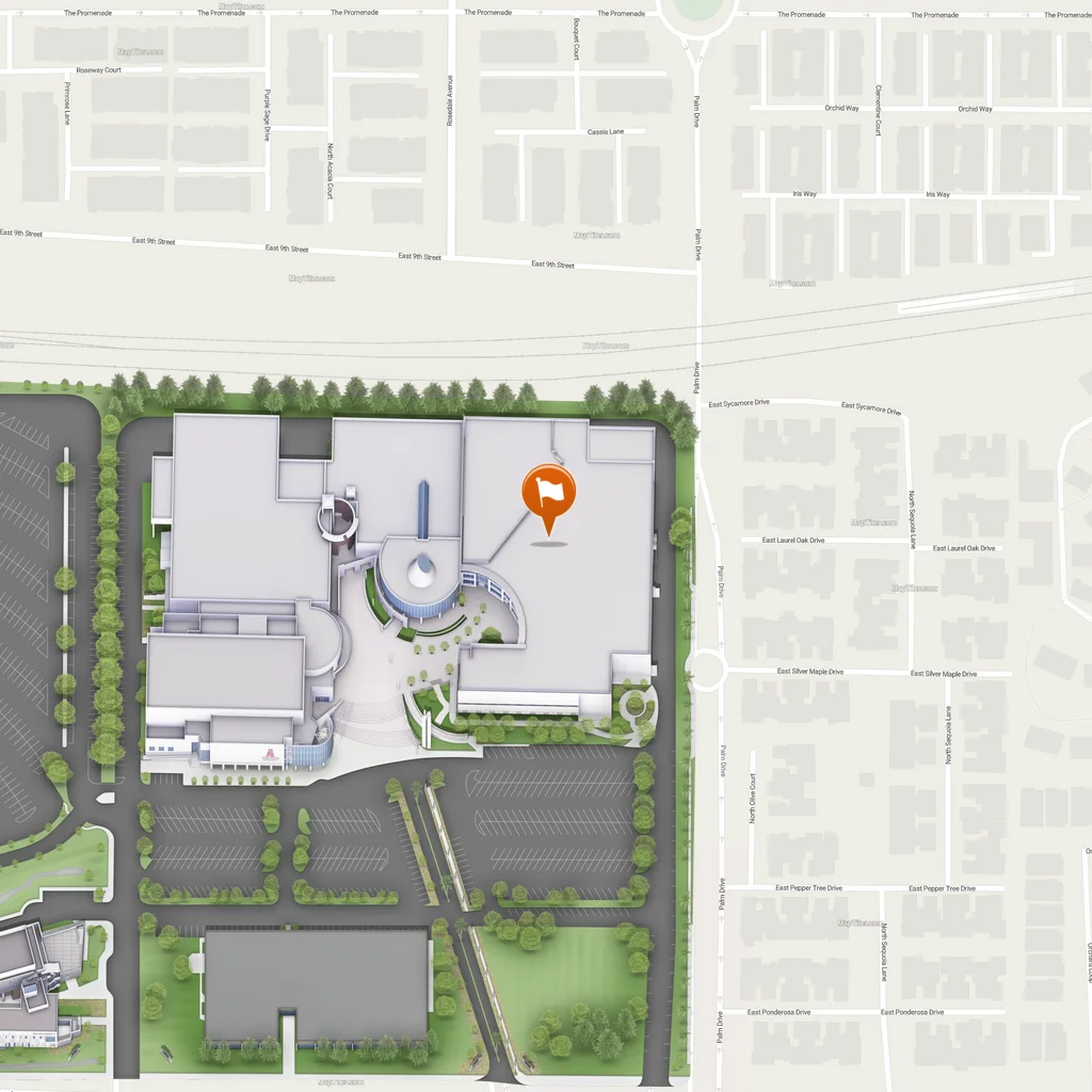 static map of school of theology's location